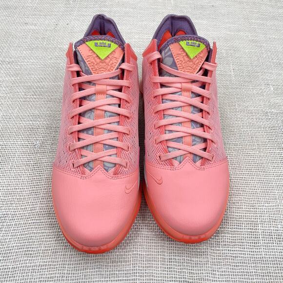 Nike React LeBron Low Hawaii, Aloha Crimson Bliss, Basketball Sneakers, Men 9.5 - Picture 3 of 12